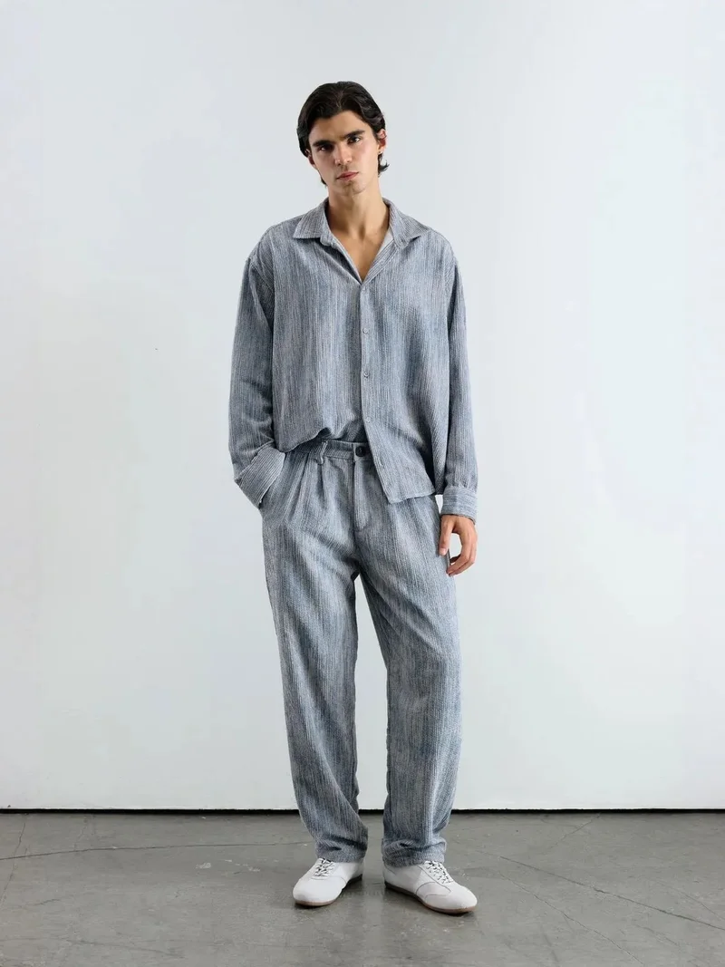 جيستو GIESTO Oversized Velvet Shirt